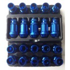 Кованые алюминиевые гайки - FN nuts (с секреткой) TPI-FN03 XPAL40-2545-45N/BL-20 W/Knurl W/Lock Kit M12 x 1.5-цвет синий